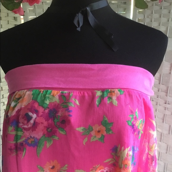 ππΊπΈ Pink Rhinestone Floral Statement Necklace Flower Crystal Bib NEW πΈπΊπ - Picture 8 of 8